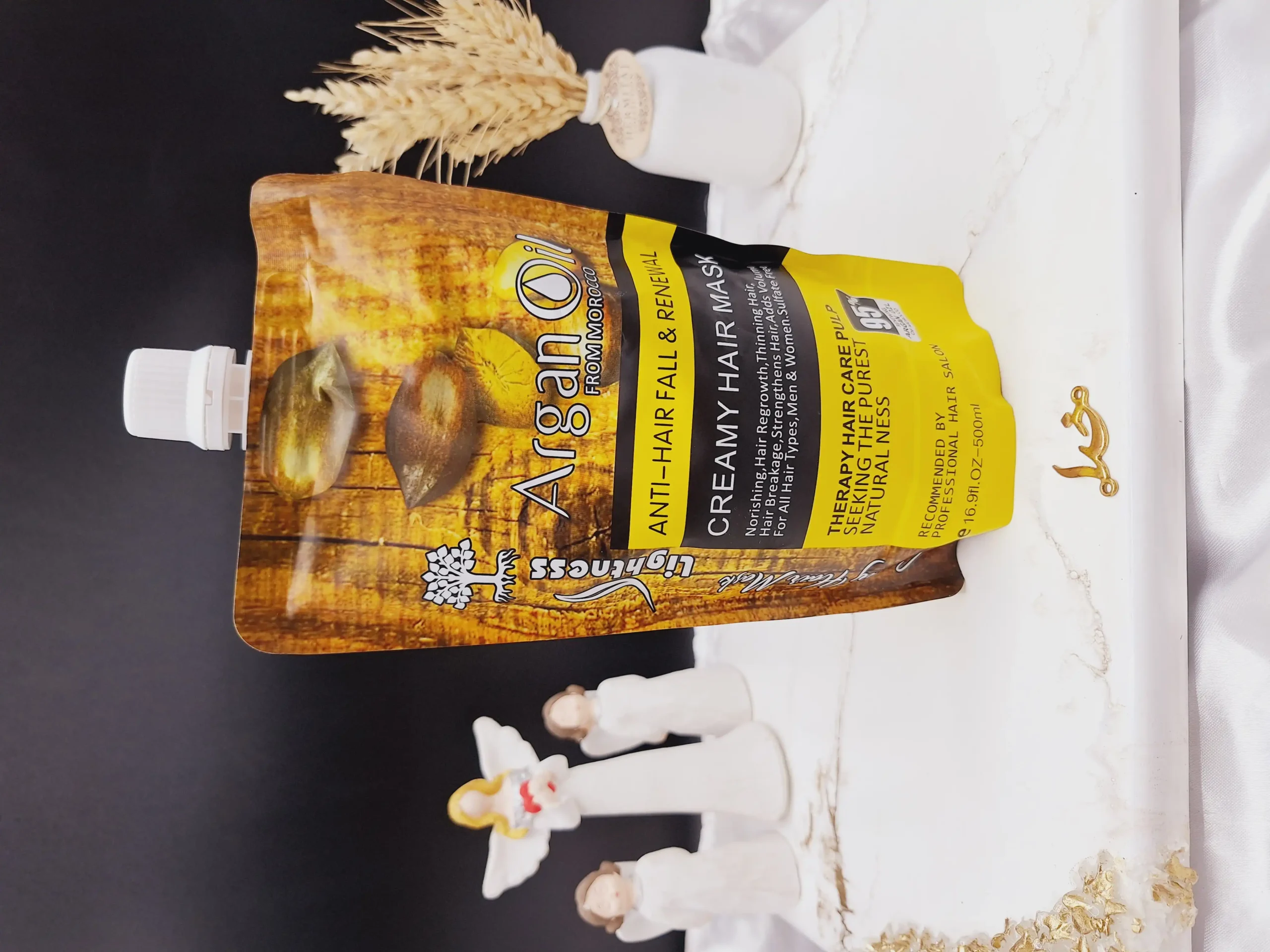 ماسک مو ساندیسی  آرگان تغذیه کننده مراکشی ساخت اسلواکی  لایتنس 500 میل 95% ARGAN OIL کد 6561 اصلی و اورجینال