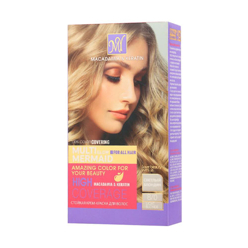 کیت رنگ مو شماره 8 بلوند روشن مای|My num8 Hair Color blonde light